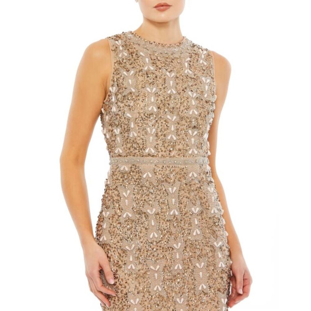 Mac Duggal sequined and pearl beaded BEAUTY!